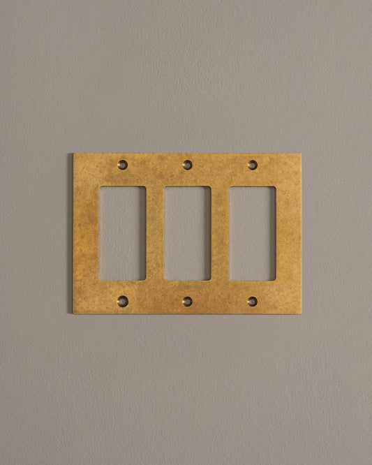 deVOL Aged Brass Decora Plate