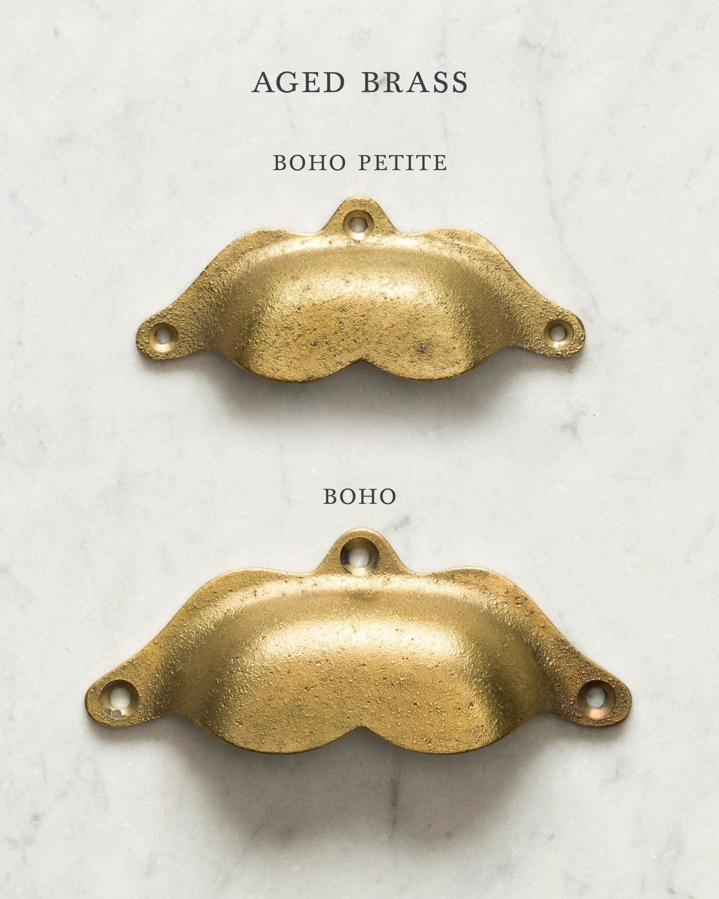 Aged Brass Boho Handle