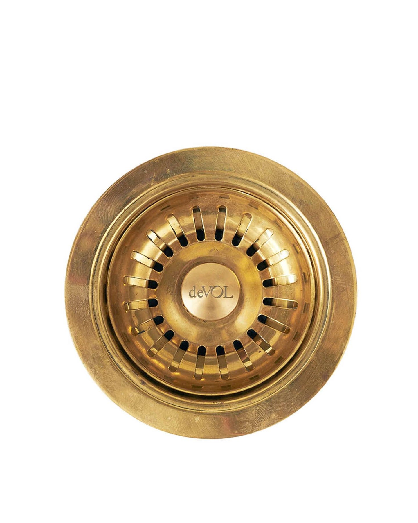 deVOL Brass Basket Waste Strainer & Overflow Kit