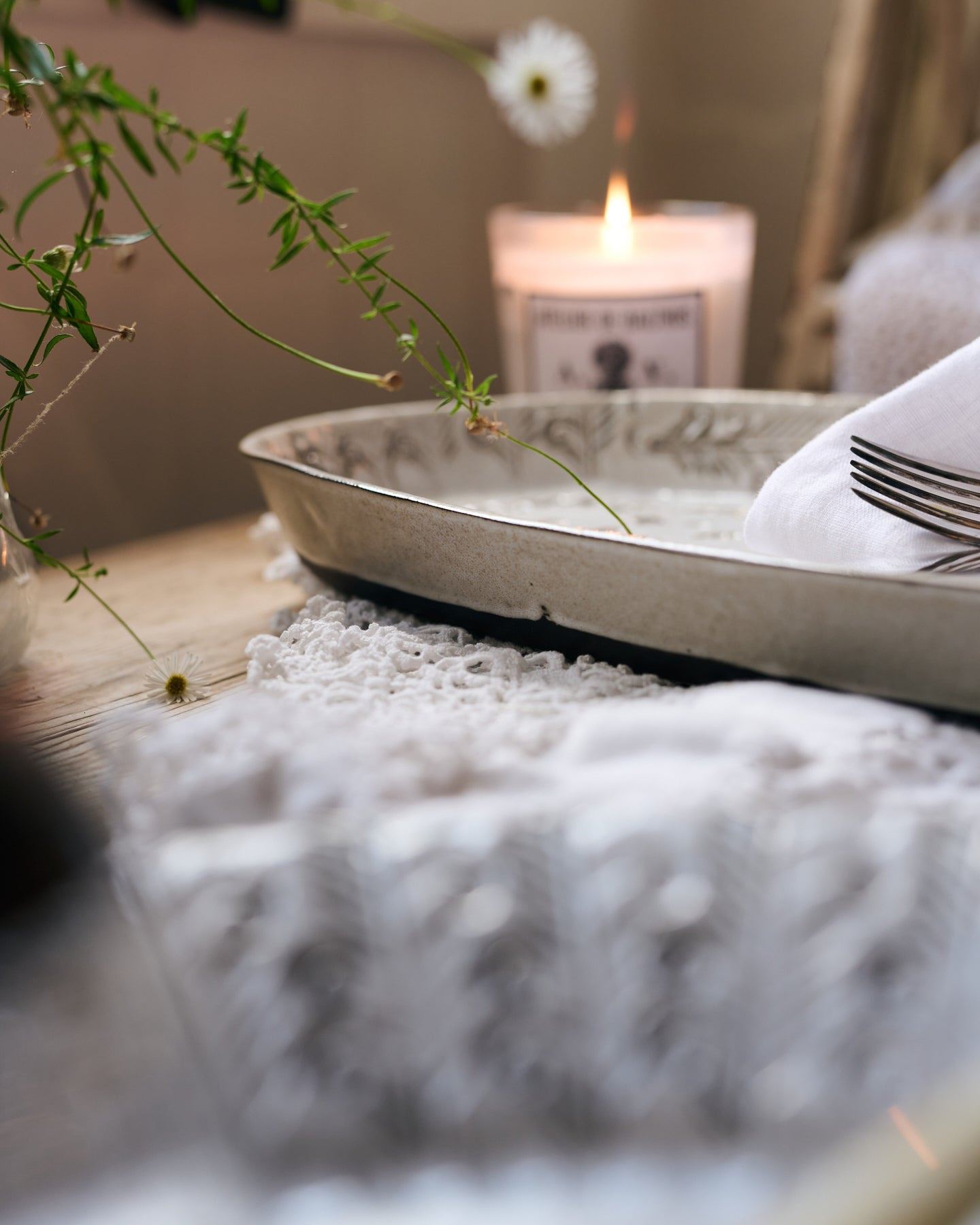 Oval Heirloom Platter - Antique White