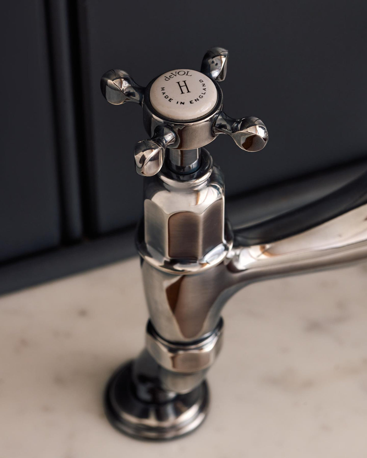 deVOL Antique Silver Ionian Tap TEST