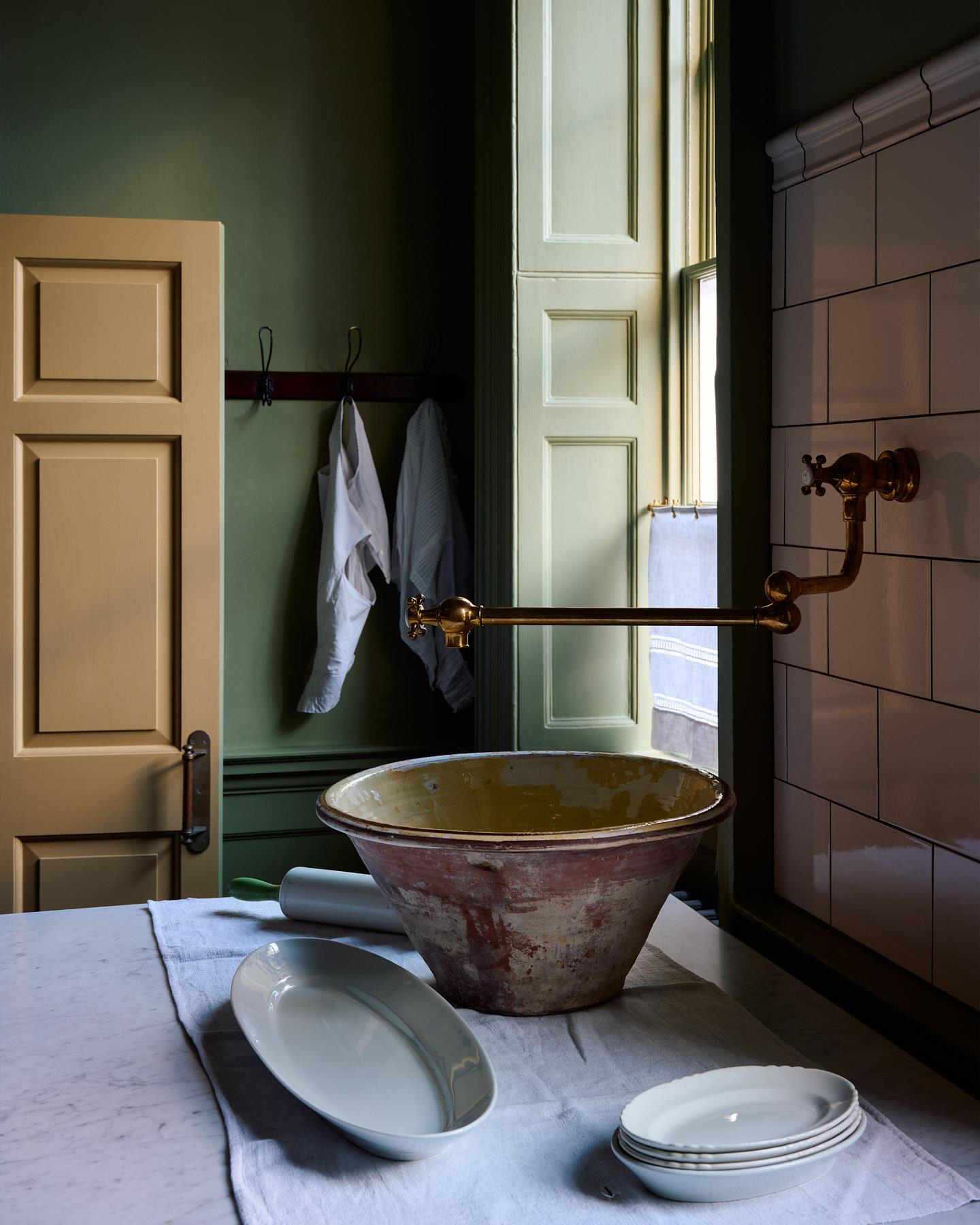 deVOL Aged Brass Pot Filler Tap