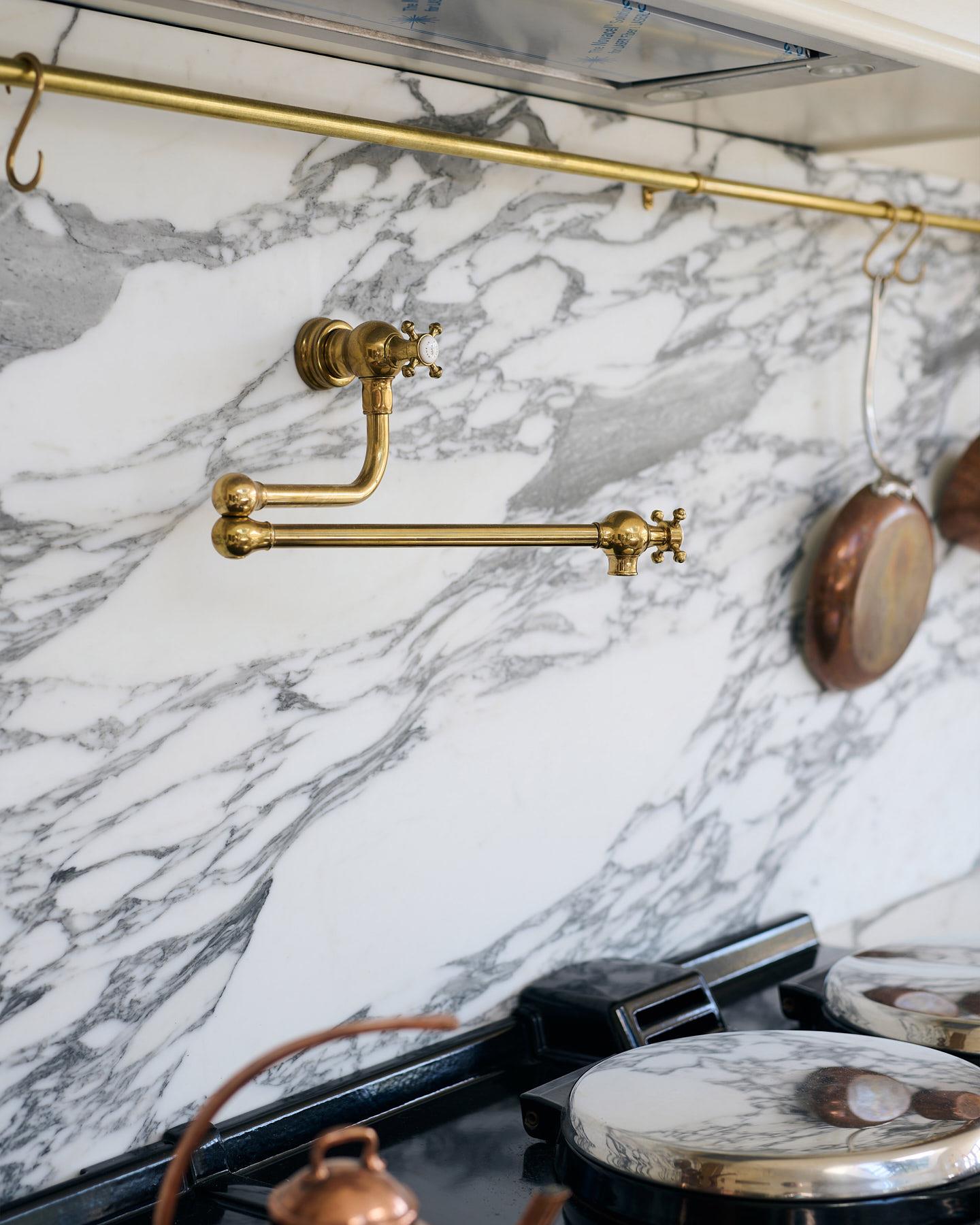 deVOL Aged Brass Pot Filler Tap
