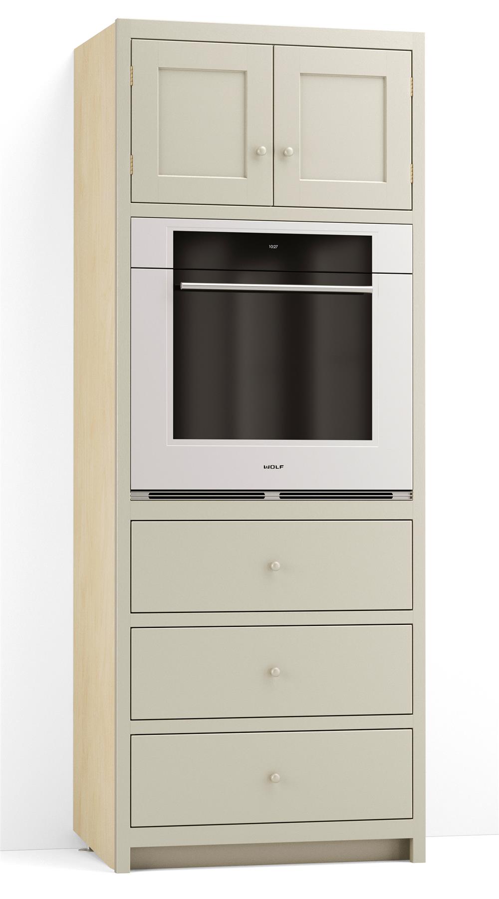 32 3/4" Single Oven Cabinet with Three Drawers