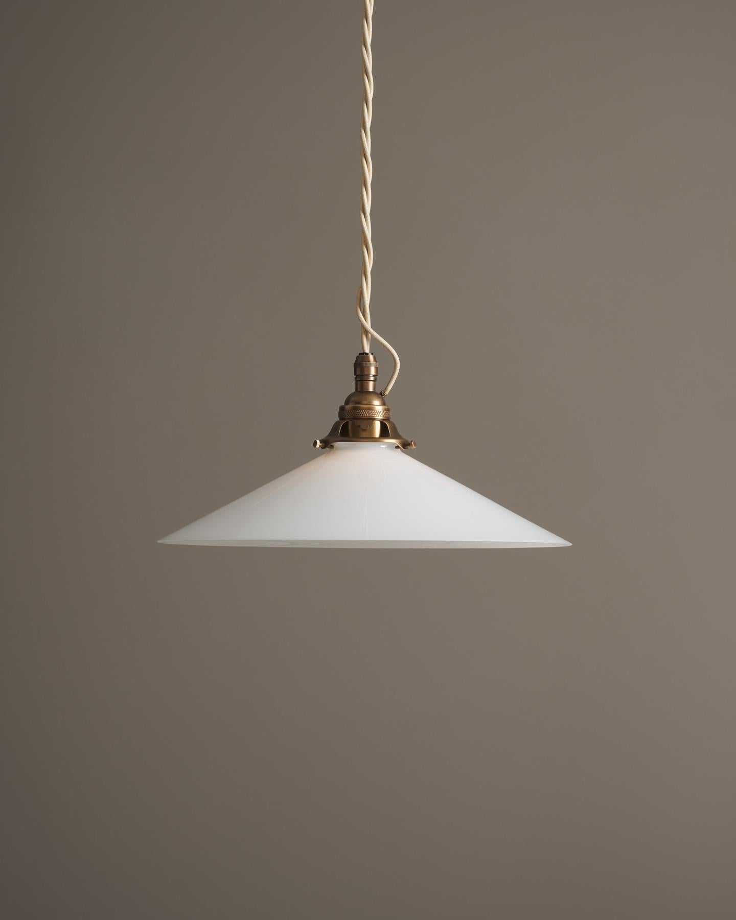 The Milk Glass Pendant Light