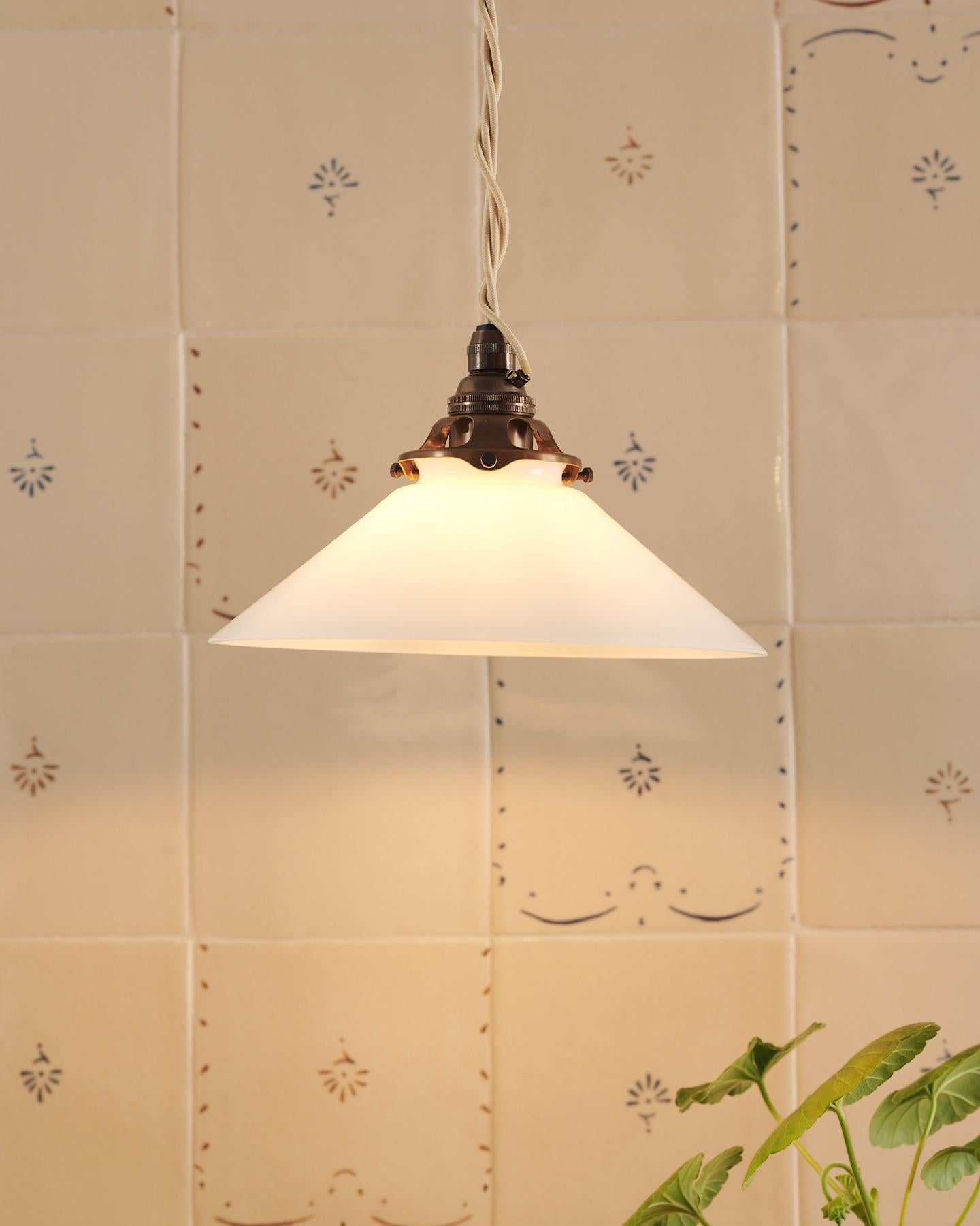 The Mini Milk Glass Pendant Light