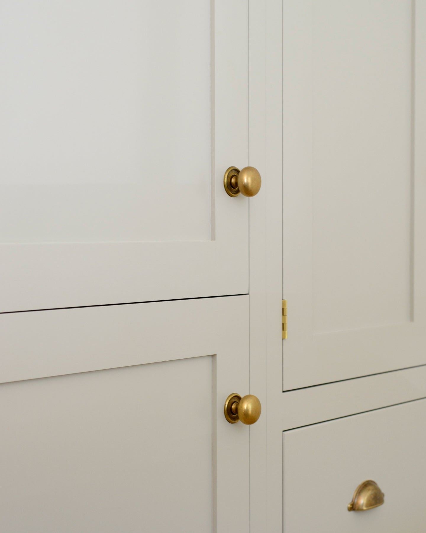 Bella Brass Round Knob - Medium