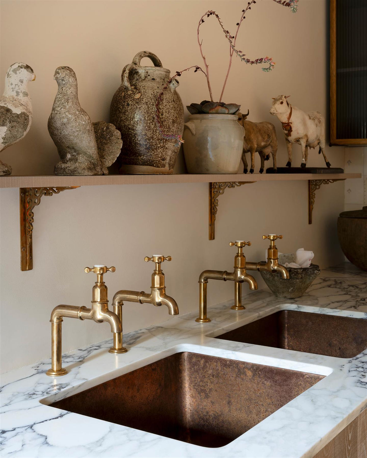 deVOL Aged Brass Mayan Taps TEST