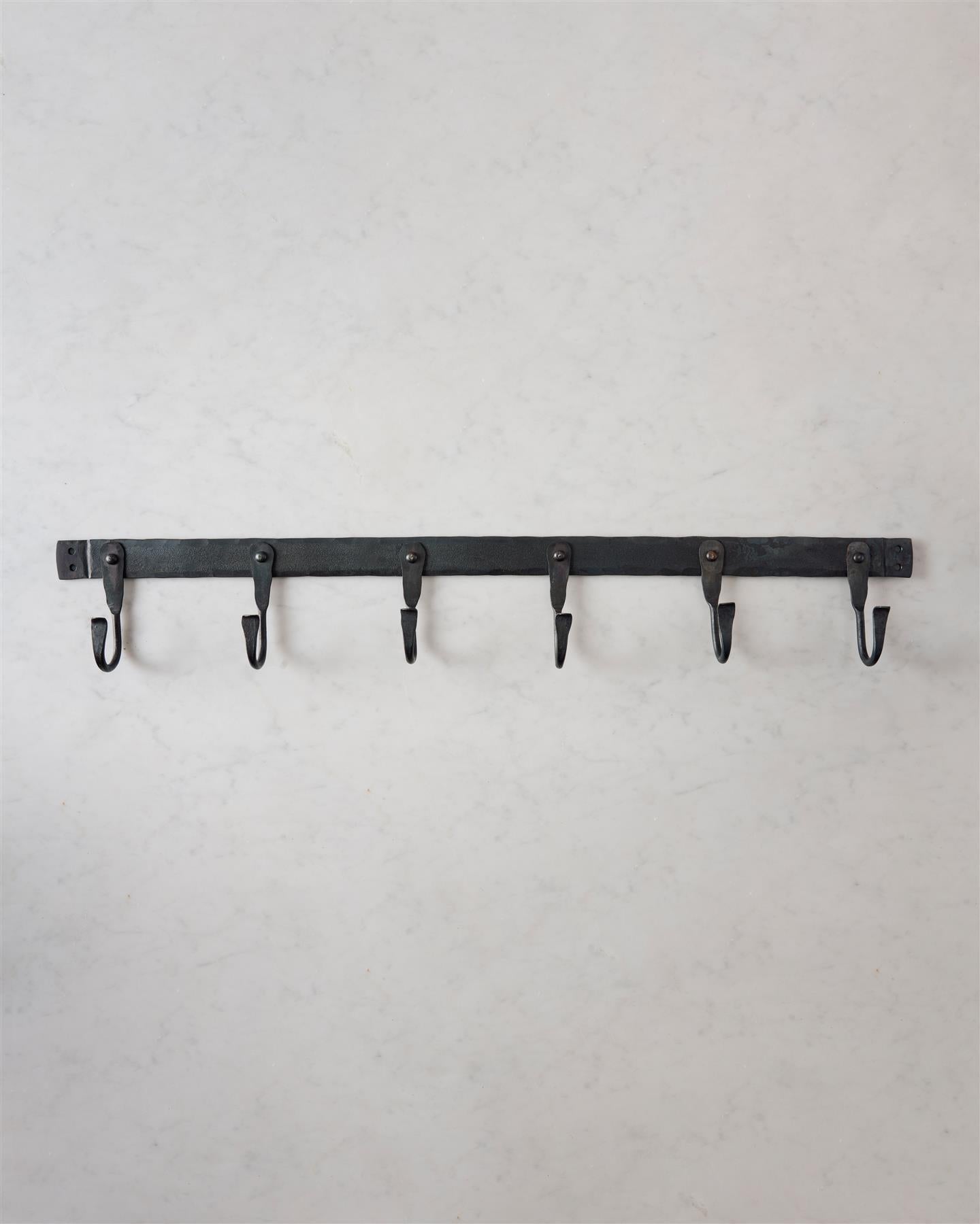 Iron Hook Rack - 6 Hooks