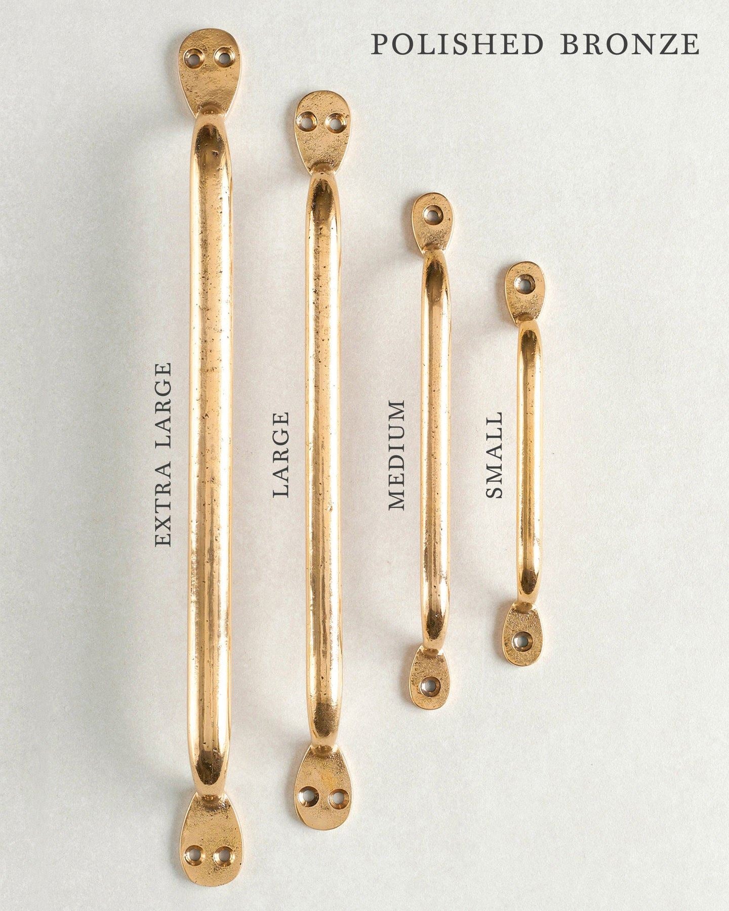 Polished Bronze Pull Handle - Medium