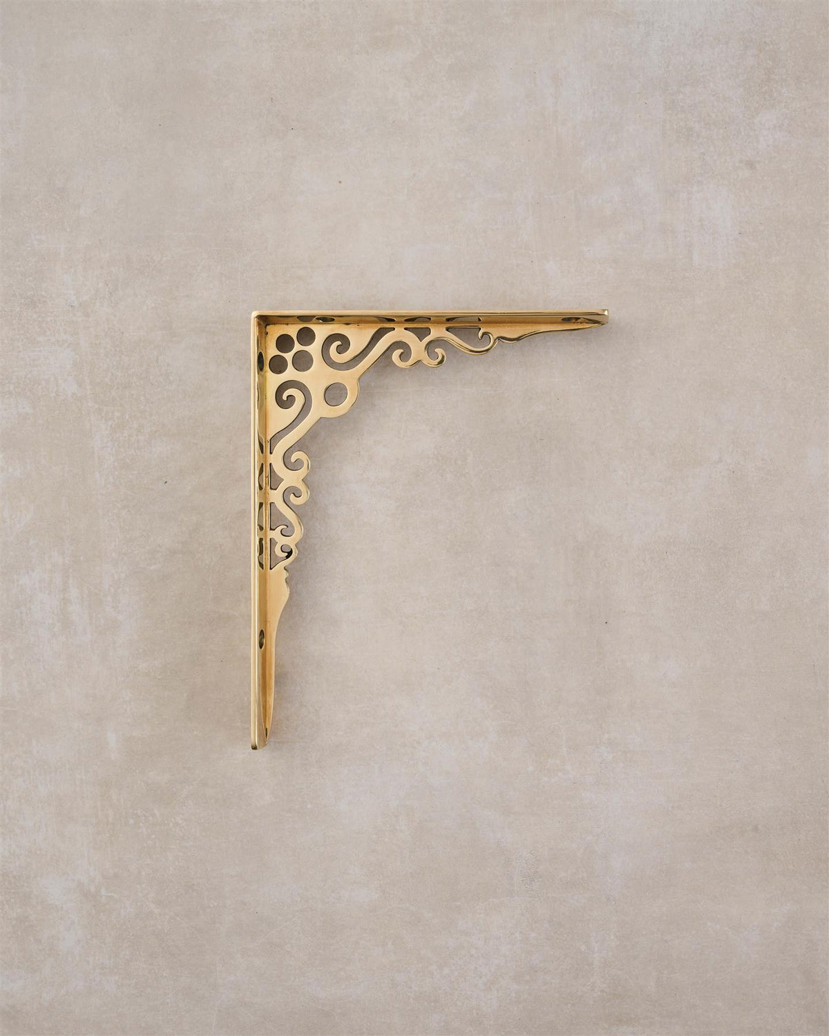 The Scullery Shelf Bracket - Small, Heirloom Brass TEST