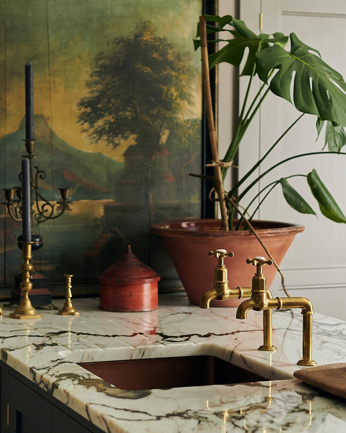 deVOL Aged Brass Mayan Taps TEST