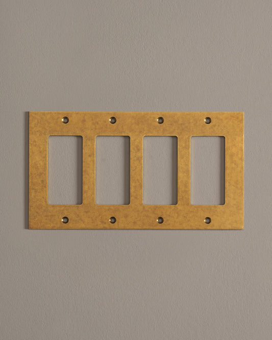 deVOL Aged Brass Decora Plate