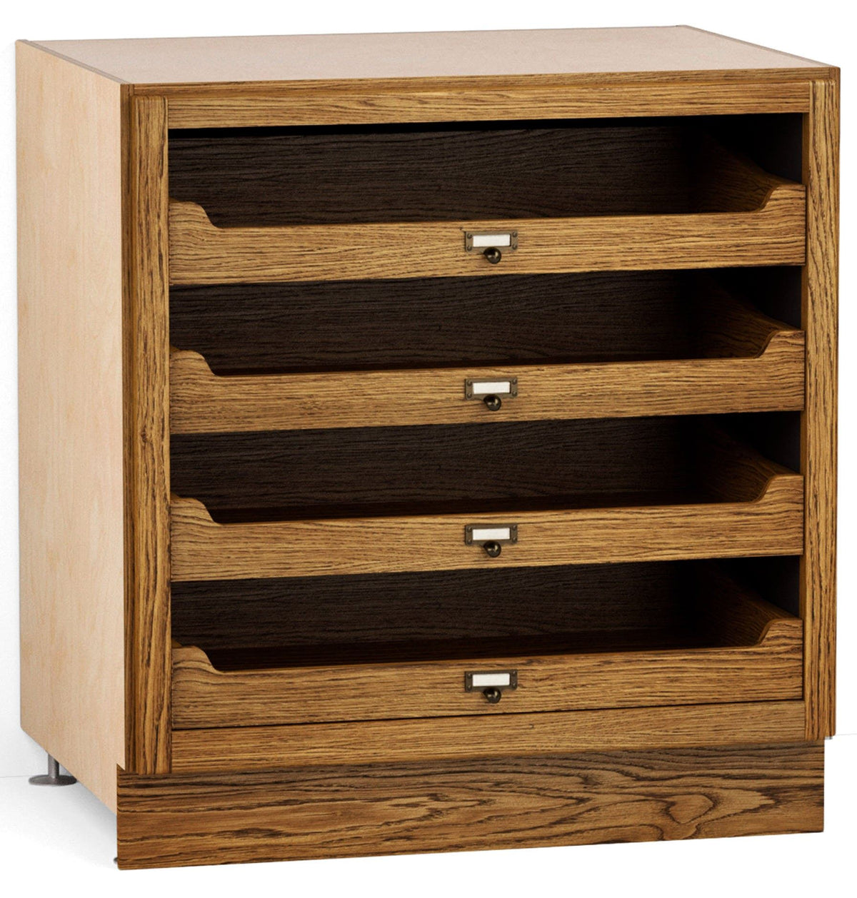 Open Cupboards with Internal Drawers