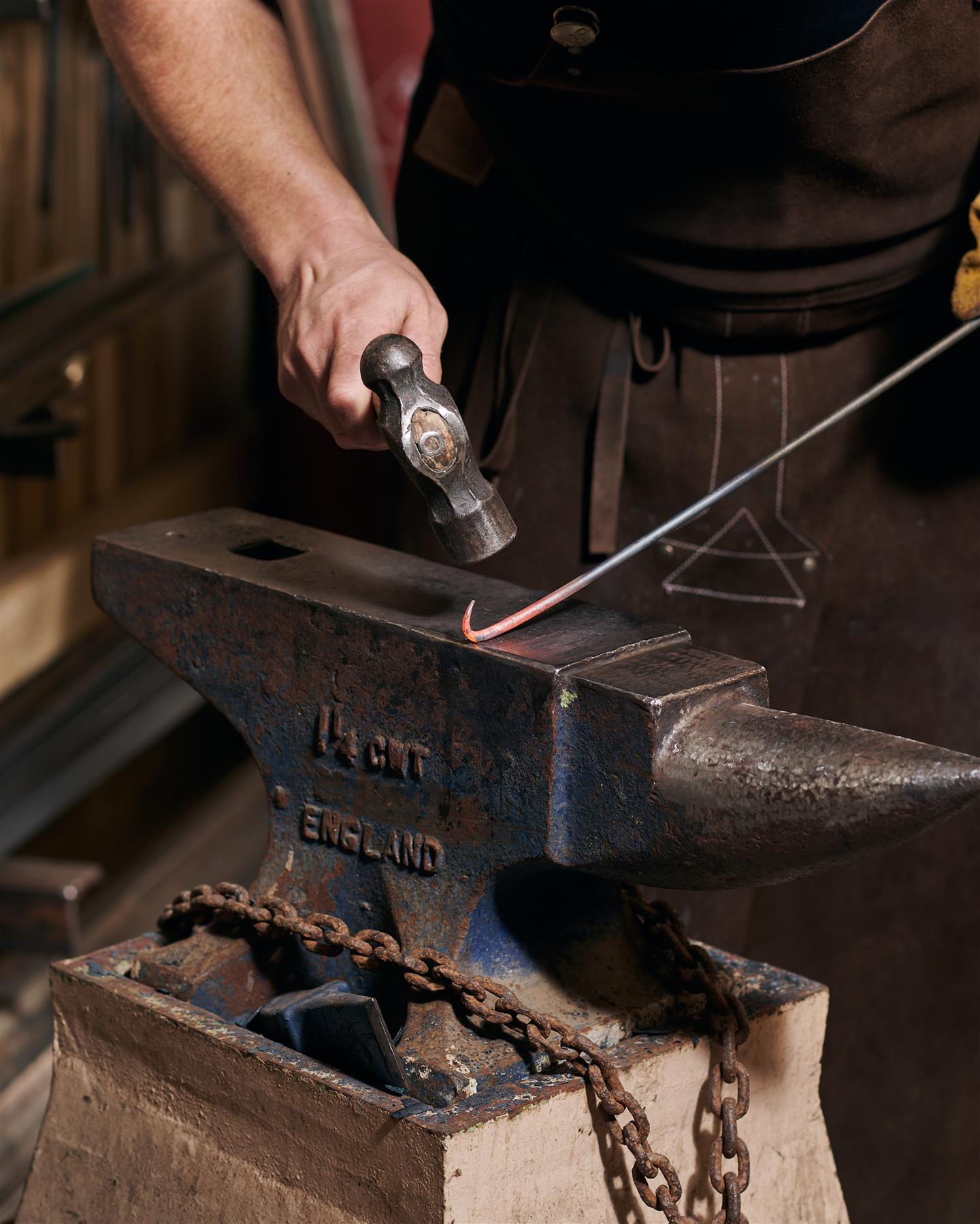 Iron Hook Rack - 3 Hooks