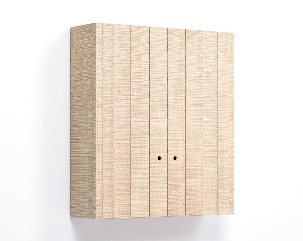 31 1/2" Double Door Plank Wall Cupboard