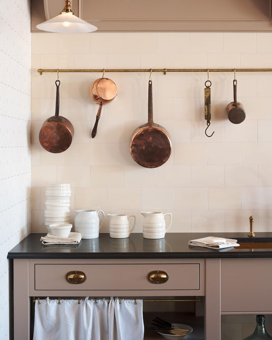 deVOL Aged Brass Hanging Rails