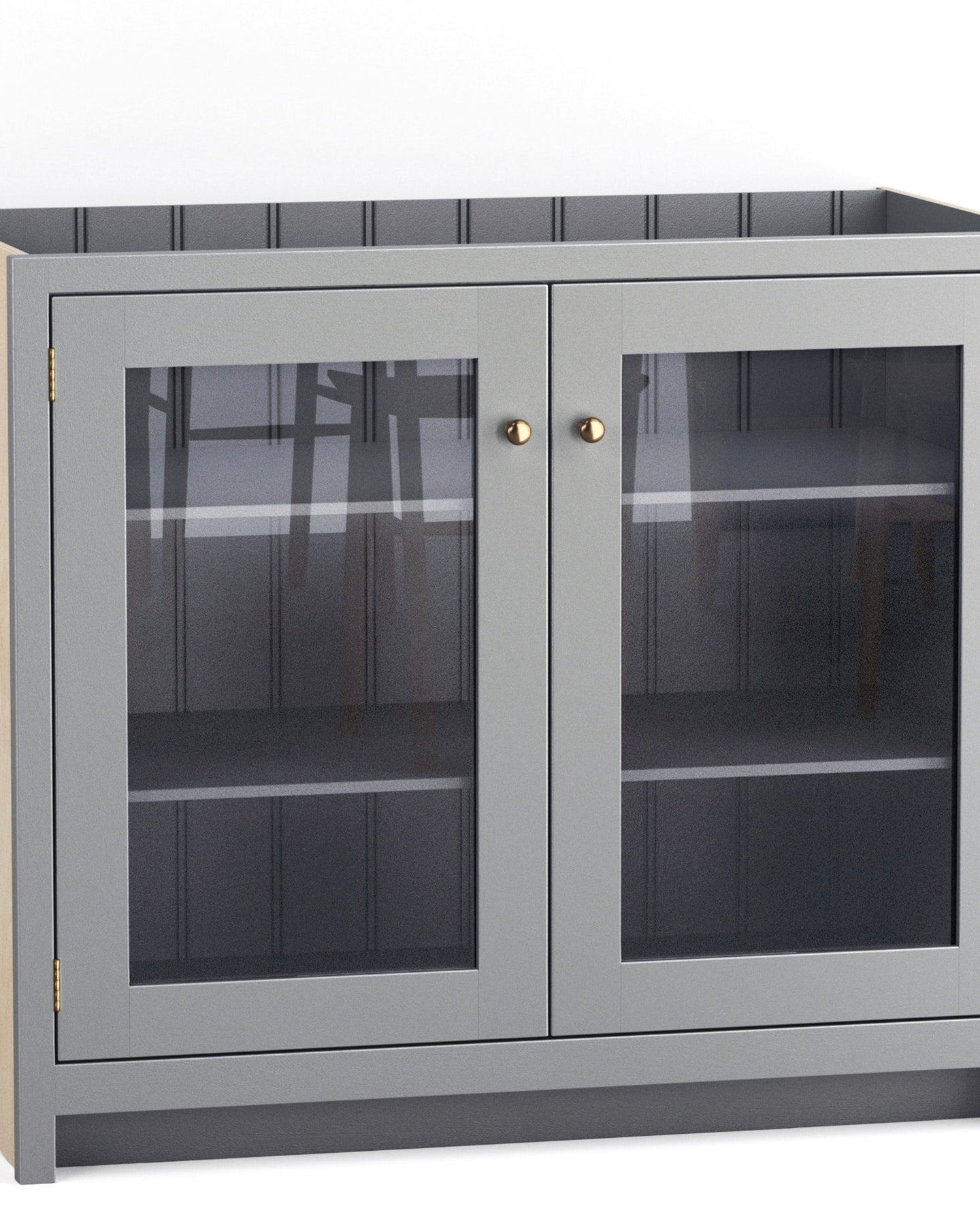 41 3/8" Glazed Double Door Cabinet