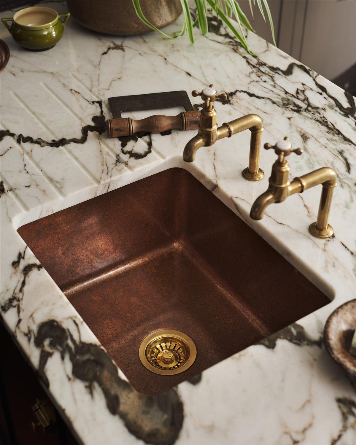 deVOL Standard Single Aged Copper Sink TEST
