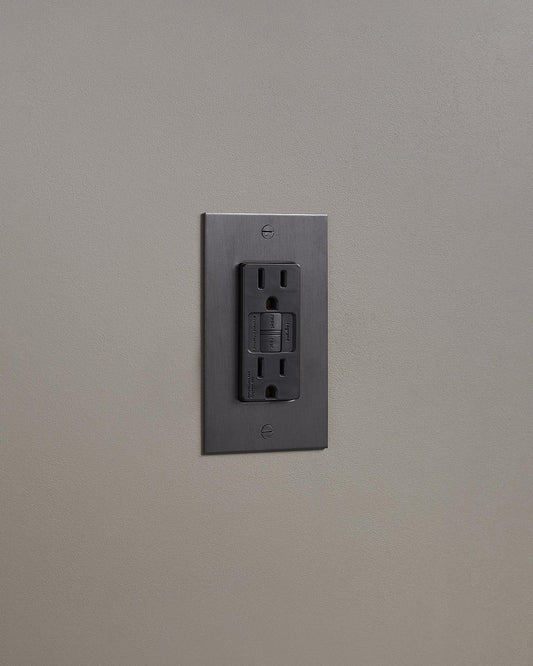 F&L Antique Bronze GFCI Outlet - 1 Gang