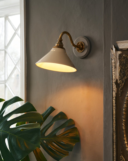 The Heirloom Wall Light with Creamware Shade