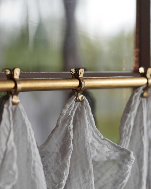 deVOL Aged Brass Café Curtain Rails