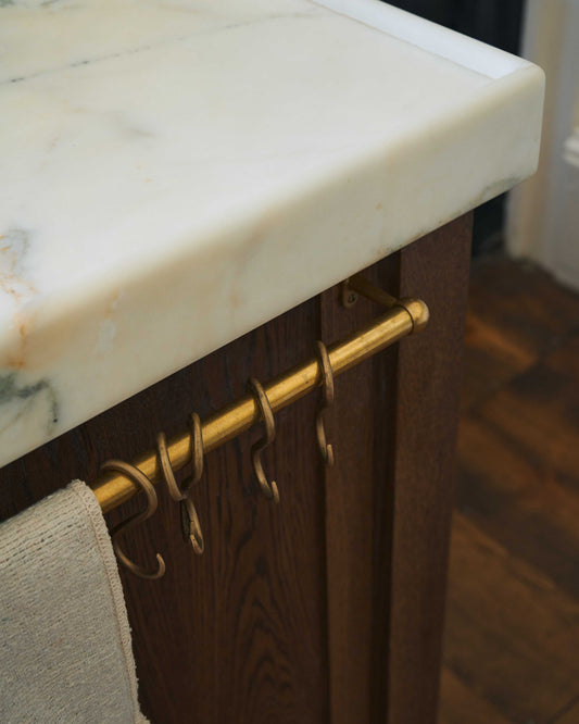 deVOL Aged Brass Hanging Rails