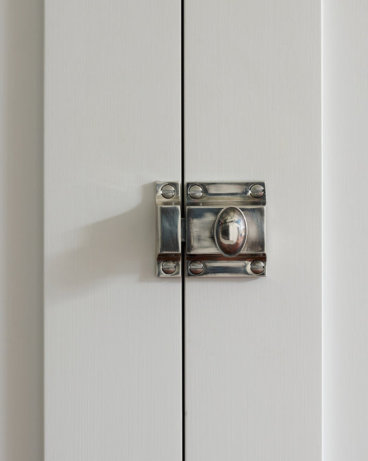 Antique Silver Classic Cupboard Catch