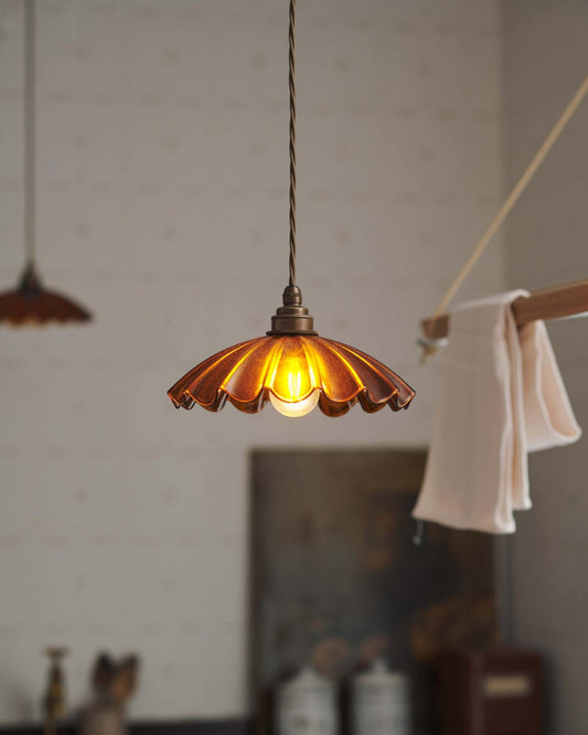 The Petite Frilly Amber Light