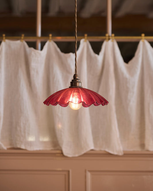 The Petite Frilly Cranberry Light