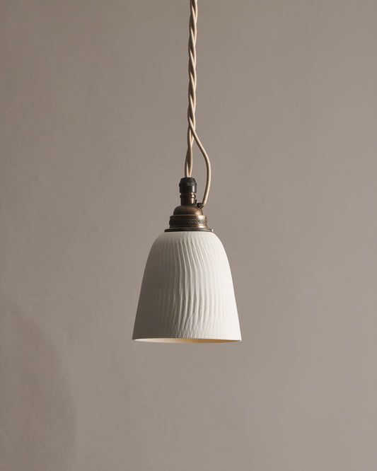 Large Chattered Beaker Porcelain Light