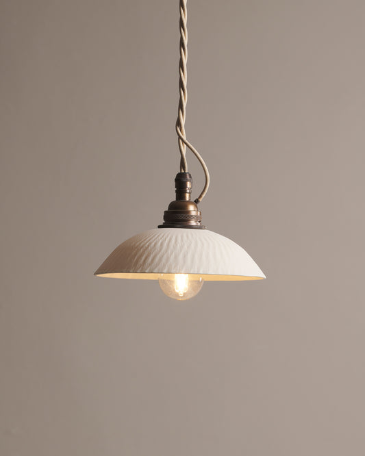 Small Chattered Skullcap Porcelain Light
