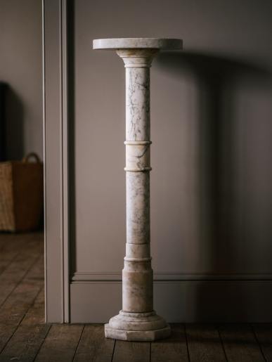 Carrara Marble plant stands