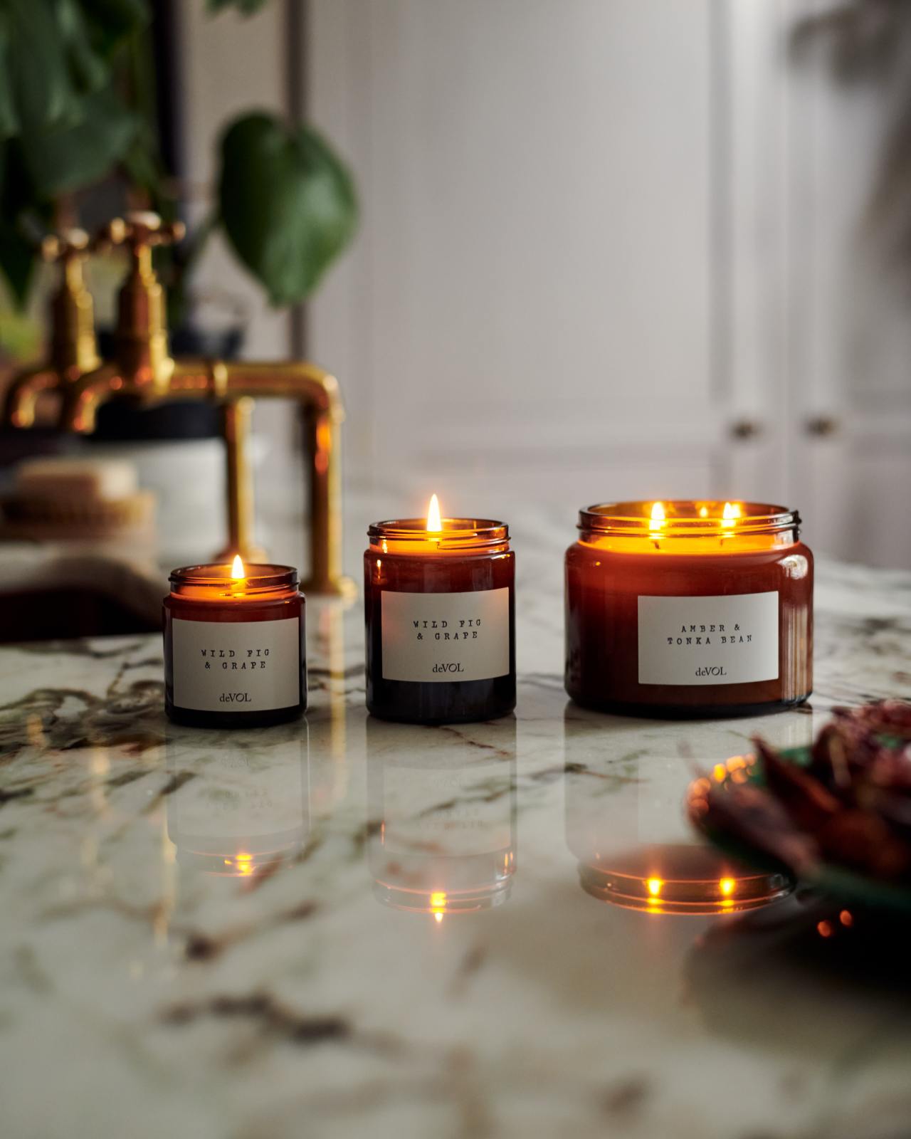 Set of 4 Small Scented Candles | deVOL Kitchens
