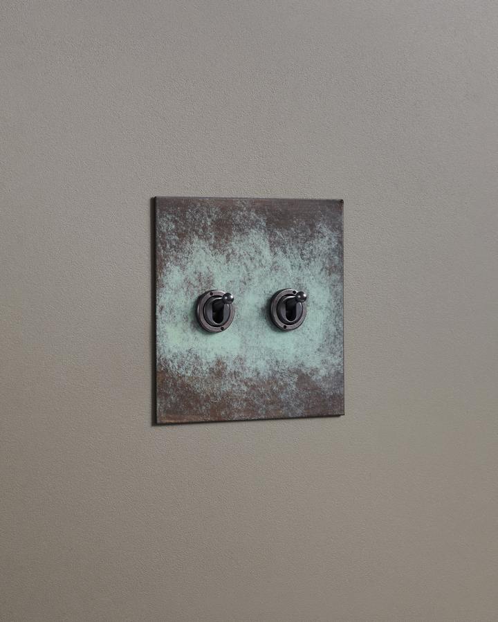 Verdigris Bronze Toggle Switches