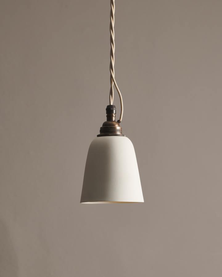 Large Plain Beaker Porcelain Light