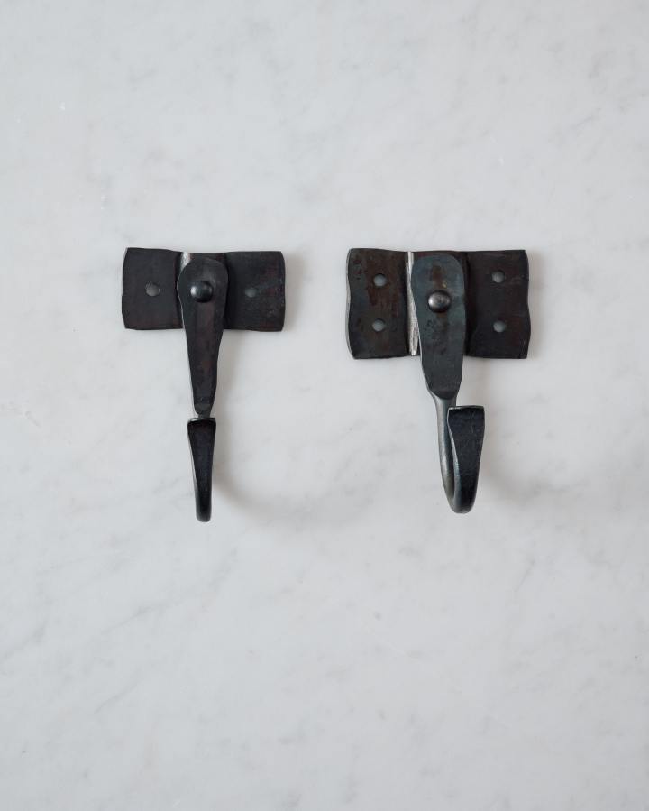 Iron Hooks with Square Backplates