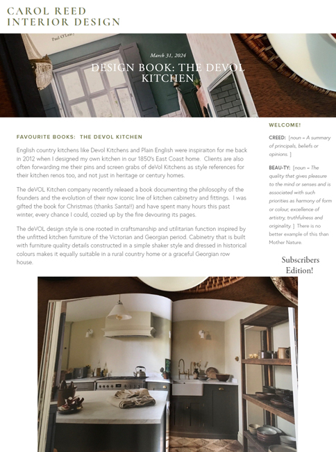Carol Reed Interior Design - March 2024
