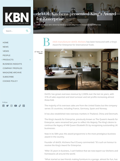 Kitchens & Bathrooms News - May 2024