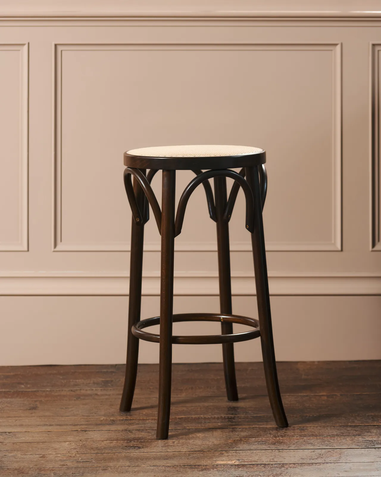 The Woven Top Bentwood Café Stool | deVOL Kitchens